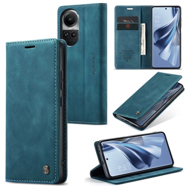 Premium Quality Leather Flip Cover for Oppo Reno 10 / Reno 11 Series - Image 2