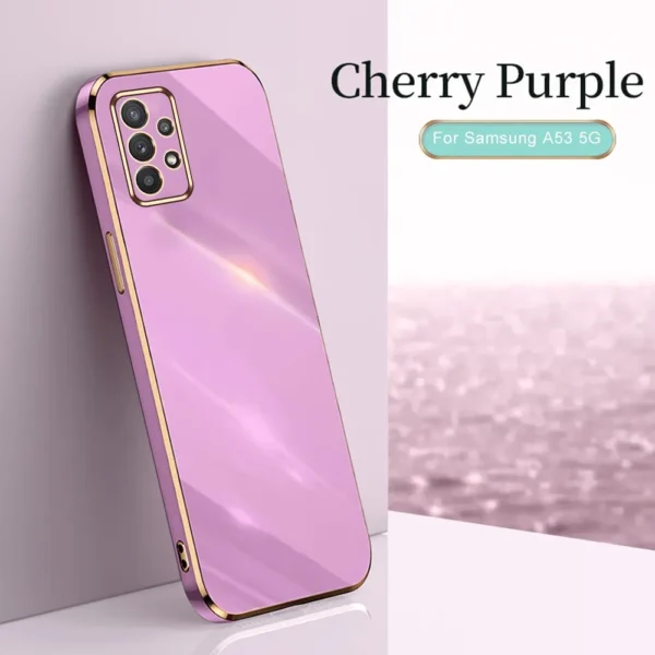 Luxury Premium Electroplated Gold Plated Case Cover and 3D Glass Protector For Samsung Galaxy A53/A73 - Image 16