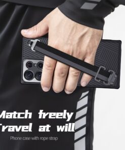 Alternative view of Nilkin With Rope Strap Luxury Sports 3D Texture Shockproof Cover Samsung Galaxy S24 Ultra