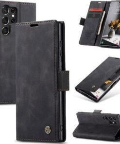 Alternative view of CaseMe for Samsung Galaxy S25 Ultra Wallet Case,Soft PU Leather Flip Case Magnetic Stand Flip Protective Cover Leather Case with ID & Credit Card Slots Holder Case