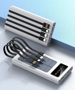 Alternative view of Luxury Premium 20000mAh Solar Power Bank Ultra Capacity USB 4 in1 Super Fast Charging USB TypeC LED Light Outdoor Power Bank