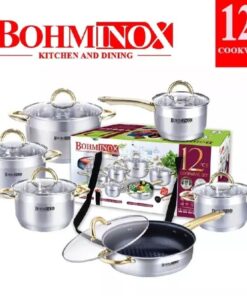 Alternative view of Bohminox 12pcs Heavy duty Cookware Set