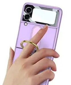 Alternative view of Samsung Galaxy Z Flip3/4 5G Case Ultra Thin Matte PC Protective Cover With Ring