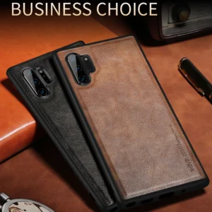 Luxury Premium PU Line Leather Stitching Case Cover For Samsung Galaxy Note 10/Note 10 Plus