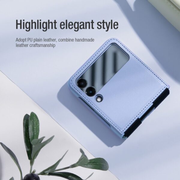 Nillkin Qin Vegan leather case for Samsung Galaxy Z Flip 3 5G/Z Flip 4 5G - Image 19