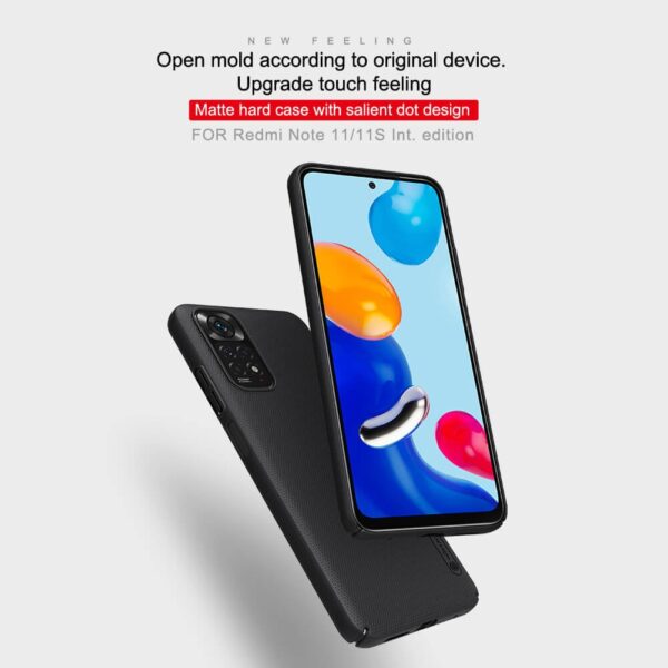 Nillkin Super Frosted Shield Matte cover case Cover and 3D Glass Protector for Xiaomi Redmi Note 11/Note 11S - Image 13