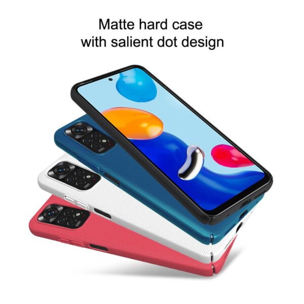 Nillkin Super Frosted Shield Matte cover case Cover and 3D Glass Protector for Xiaomi Redmi Note 11/Note 11S - Image 14