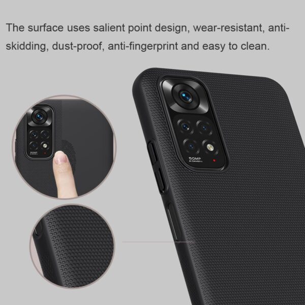 Nillkin Super Frosted Shield Matte cover case Cover and 3D Glass Protector for Xiaomi Redmi Note 11/Note 11S - Image 18