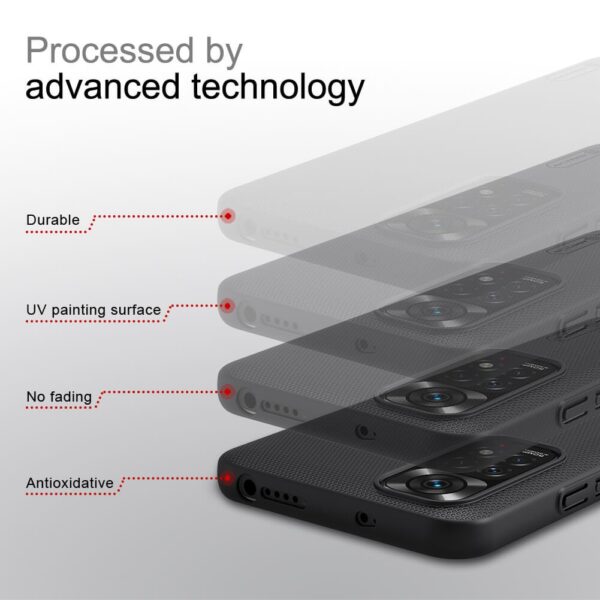 Nillkin Super Frosted Shield Matte cover case Cover and 3D Glass Protector for Xiaomi Redmi Note 11/Note 11S - Image 21
