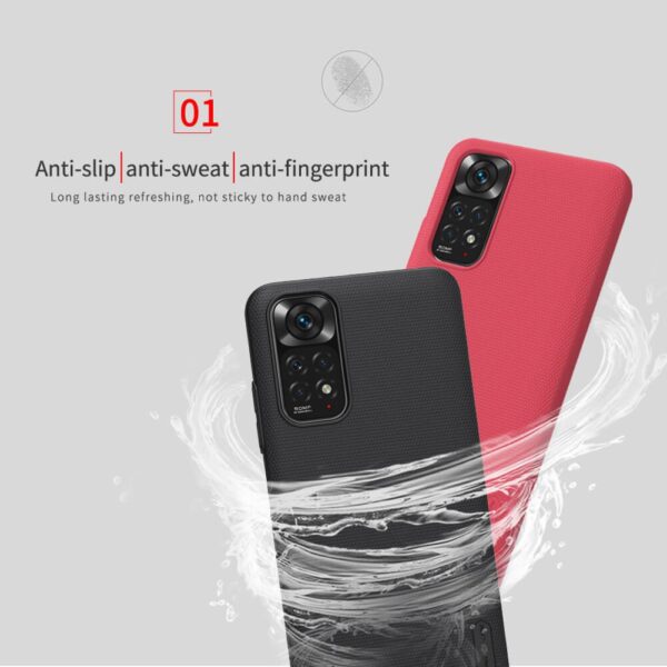 Nillkin Super Frosted Shield Matte cover case Cover and 3D Glass Protector for Xiaomi Redmi Note 11/Note 11S - Image 22