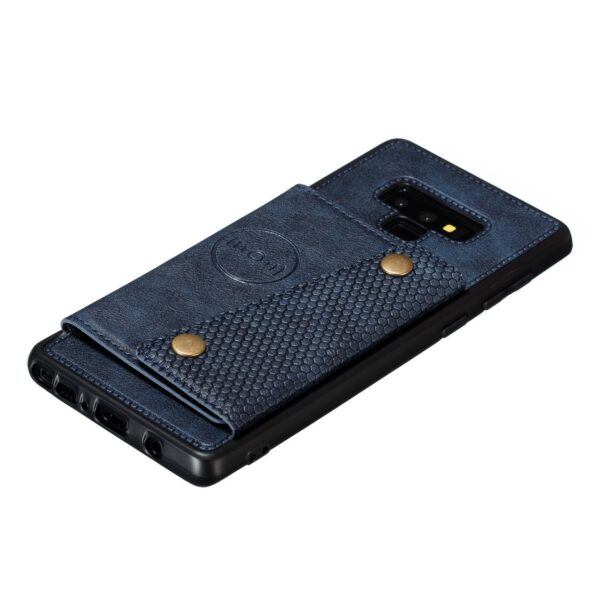 Samsung Note 9 Luxury Leather Wallet Back Cover Case - Image 4