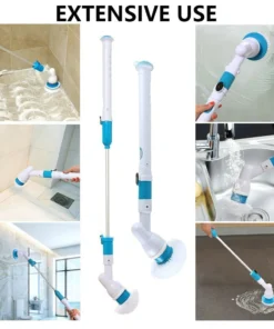 Alternative view of Electric Rechargeable Adjustable Cordless Spinning  Scrubber Brush