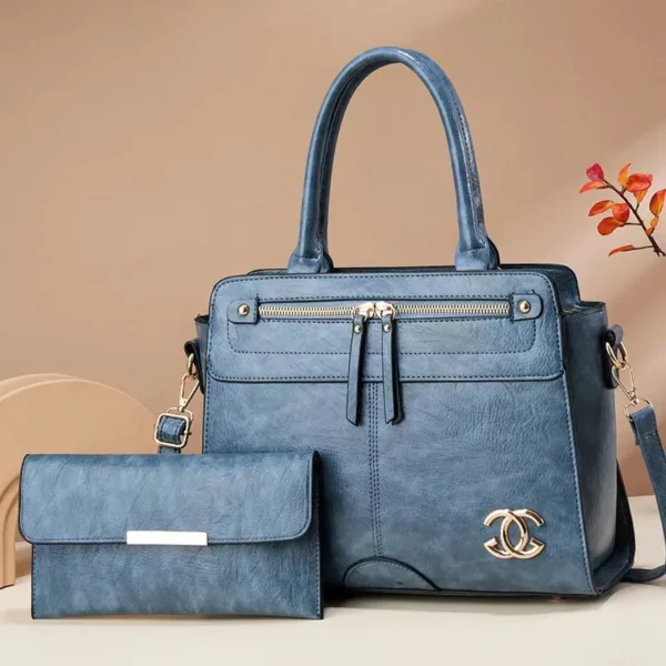 2 in 1 PU Leather Fashion High Quality Women's Handbag - Image 2