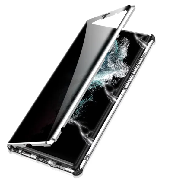 Luxury Premium 360° Full Surround Metal alloy Magnetic Case Cover For Samsung Galaxy S24 Ultra - Image 5