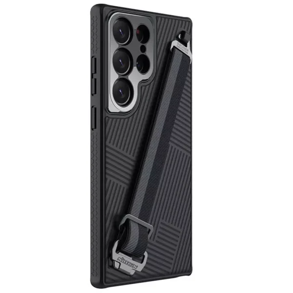 Nilkin With Rope Strap Luxury Sports 3D Texture Shockproof Cover Samsung Galaxy S24 Ultra - Image 26