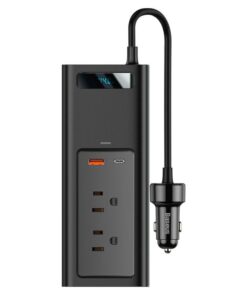 Baseus Power Inverter DC 12V to AC 220V 150W Dual Port Fast Charging Car Power Station
