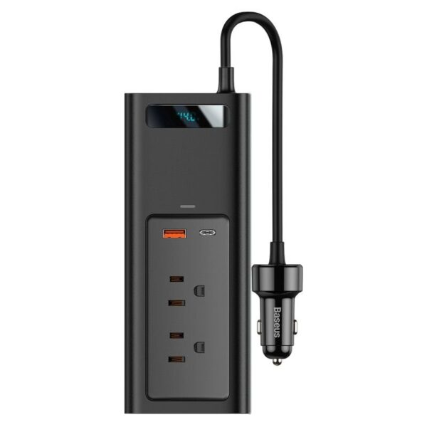 Baseus Power Inverter DC 12V to AC 220V 150W Dual Port Fast Charging Car Power Station