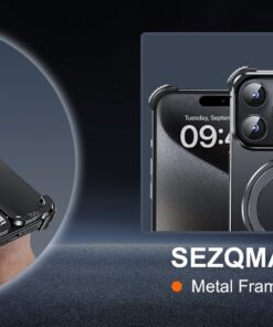 Alternative view of Luxury Premium Metal Framless Magsafe Magnetic Stand Phone Case Cover For iPhone Series