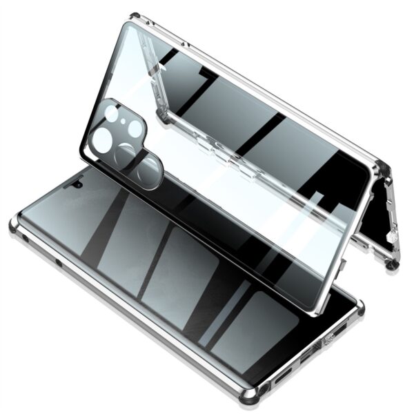 Luxury Premium 360° Full Surround Metal alloy Magnetic Case Cover For Samsung Galaxy S24 Ultra - Image 9