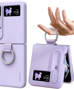 Nillkin Ring Slide Camera Lens Silicone Protective Case for Samsung Galaxy Z Flip 3/4/5 5G Series