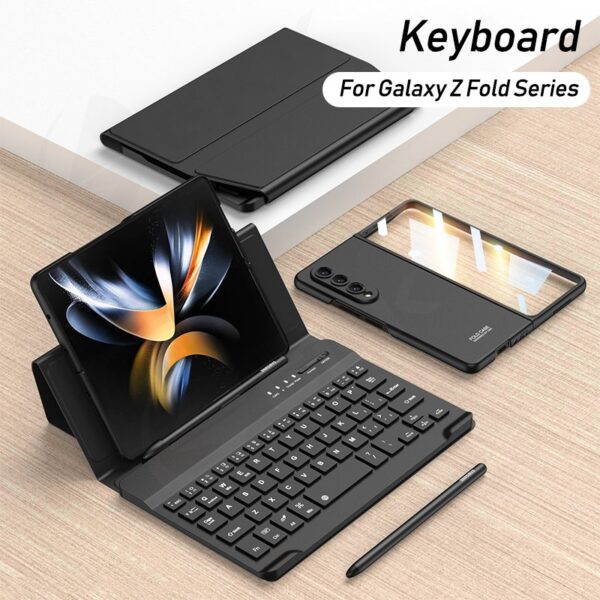 GKK Bluetooth Wireless Keyboard for Samsung Galaxy Z Fold Series with Pen Slot - Image 6