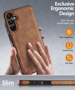 Alternative view of Luxury Premium PU Line Leather Stitching Case Cover For Samsung Galaxy A35/A55