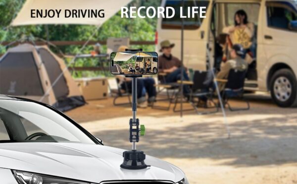 Leepiya Car Phone Mount Video Recording Universal Magic Arm Suction Car Phone Mount  Holder - Image 5