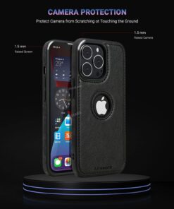 Alternative view of Luxury Premium PU Business Style Leather Stitching Case Cover For iPhone 11/11 Pro/11 Pro Max/12 Pro Max