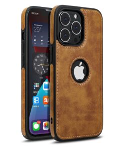PU Leather Shockproof Business Style Mobile Phone Case for iPhone 13 Series