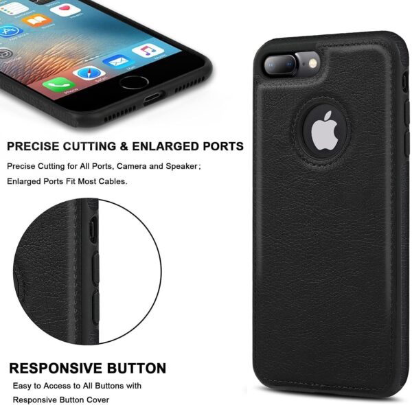 Luxury Premium Pu Leather Back Case Cover For iPhone 7 Plus/iPhone 8 Plus - Image 6