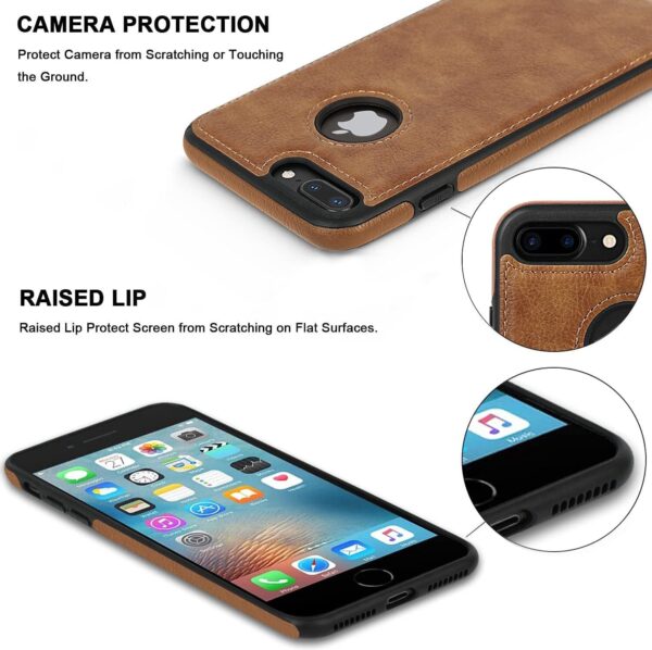 Luxury Premium Pu Leather Back Case Cover For iPhone 7 Plus/iPhone 8 Plus - Image 9