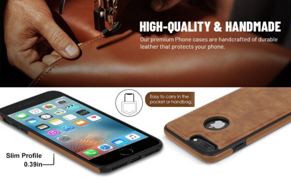 Luxury Premium Pu Leather Back Case Cover For iPhone 7 Plus/iPhone 8 Plus - Image 15
