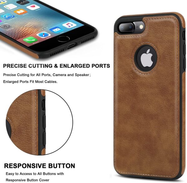 Luxury Premium Pu Leather Back Case Cover For iPhone 7 Plus/iPhone 8 Plus - Image 17