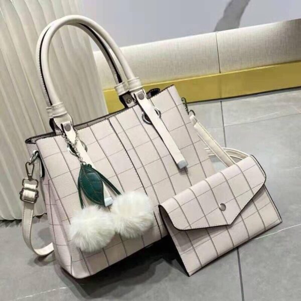 Belissa Korean Style Leaf Pendant 2 in 1 hand bag - Image 7