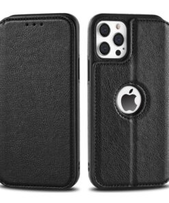 Alternative view of Business Style Premium RFID Blocking PU Leather Magnetic Wallet Flip Case for iPhone 13 Pro Max