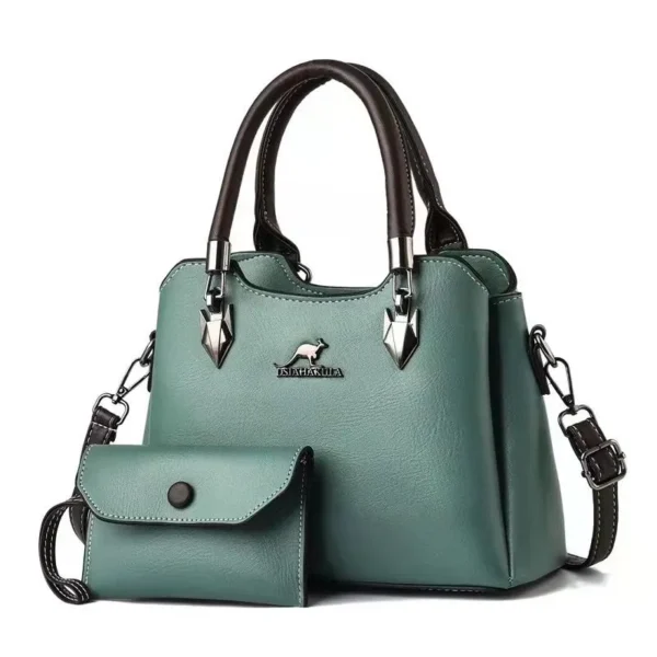 Marvelouz Premium Quality Women's 2 in 1 Sling Leather Handbag - Image 4