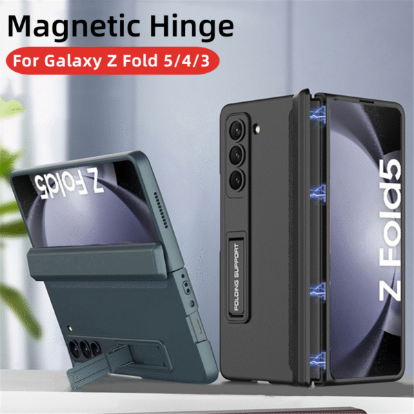 Samsung Galaxy Z Fold 5 Magnetic Adsorption Hinge Holder Protection Phone Case - Image 11