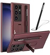 Luxury Premium Ultra Thin Matte Bracket Pen Slot Case Cover For Samsung Galaxy S24 Ultra - Image 10