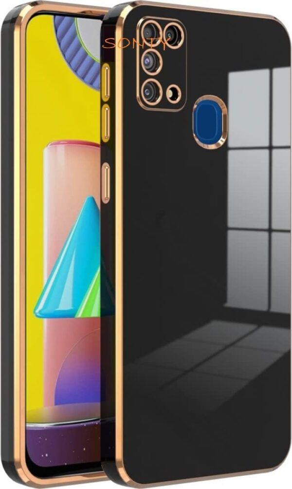 Luxury Premium Electroplated Gold Plated Case Cover and 3D Glass Protector For Samsung Galaxy A21S - Image 18