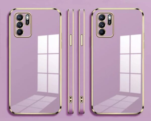 Luxury Premium Electroplated Gold Plated Case Cover and 3D Glass Protector For Oppo Reno 6 - Image 23