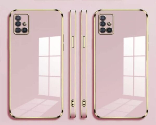 Luxury Premium Electroplated Gold Plated Case Cover and 3D Glass Protector For Samsung Galaxy A51 - Image 14