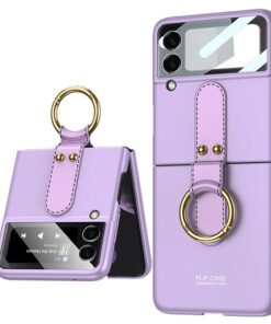 Samsung Galaxy Z Flip3/4 5G Case Ultra Thin Matte PC Protective Cover With Ring