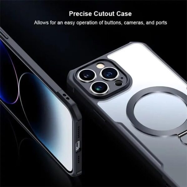 Luxury Premium Xunnd Military Ring Airbag Shockproof Magsafe Back Case Cover For iPhone Series - Image 4