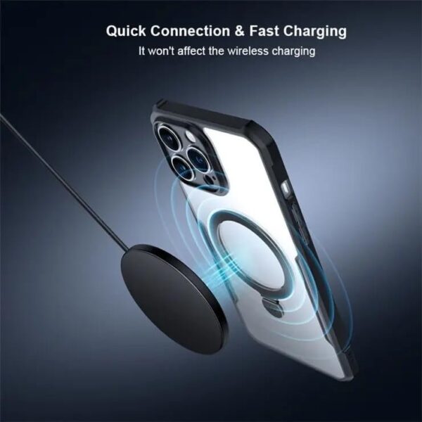 Luxury Premium Xunnd Military Ring Airbag Shockproof Magsafe Back Case Cover For iPhone Series - Image 3
