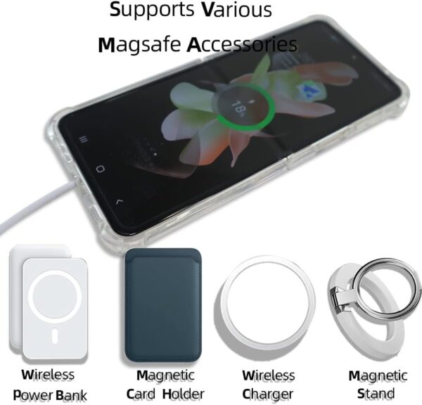 Luxury Premium Shockproof Clear MagSafe Magnetic Cover Case For Samsung Galaxy Z Flip 3/ Z Flip 4 - Image 6