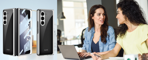 Luxury Premium Electroplated Marble Case Cover For Samsung Galaxy Z Fold 5 5G - Image 8