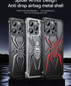Luxury Premium Heat Spider Frameless Aluminum Alloy Metal Bumper Case Cover For iPhone Series