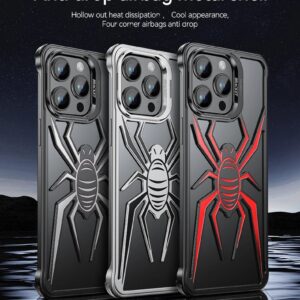 Luxury Premium Heat Spider Frameless Aluminum Alloy Metal Bumper Case Cover For iPhone Series