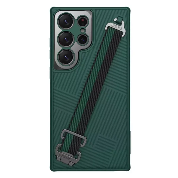Nilkin With Rope Strap Luxury Sports 3D Texture Shockproof Cover Samsung Galaxy S24 Ultra - Image 18