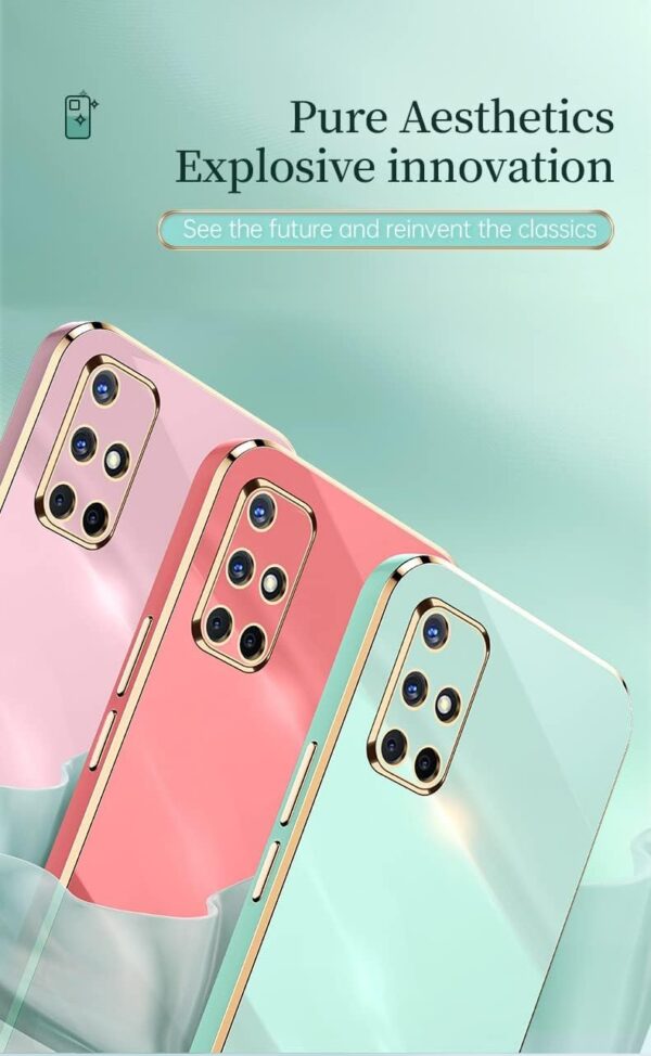 Luxury Premium Electroplated Gold Plated Case Cover and 3D Glass Protector For Samsung Galaxy A51 - Image 22